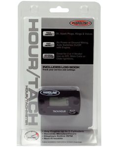 Hardline Hour Tachometer Meter Up To 2 Cylinders - 2/4 Stroke - HR-8061-2