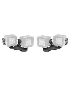 Go Rhino 18-20 Jeep Wrangler JL/JLU/Gladiator JT Light Mount - Two 3in Cubes - 732231T