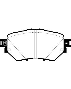 EBC Brakes Greenstuff Street sport Front Disc Brake Pad Set FMSI D1759 Mazda Mazda 3 Front 2014-2017