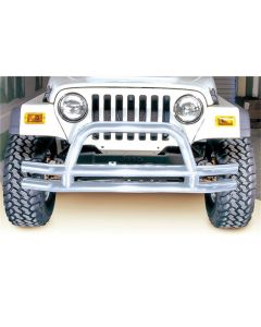 Rugged Ridge 3-In Double Tube Front Bumper SS 76-06 Models - 11563.01