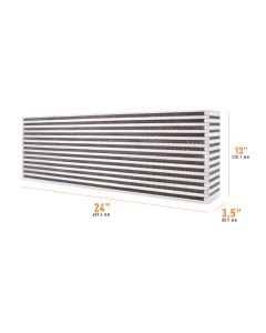 Mishimoto Universal Air-to-Air Intercooler Core - 24in / 13in / 3.5in - MMUIC-08