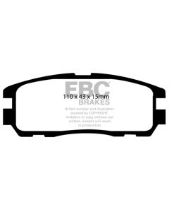 EBC 96-98 Acura SLX 3.2 Greenstuff Rear Brake Pads - DP6974