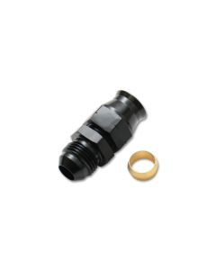 Vibrant -8AN Male to 1/2in Tube Adapter Fitting (w/ Brass Olive Insert) - 16458