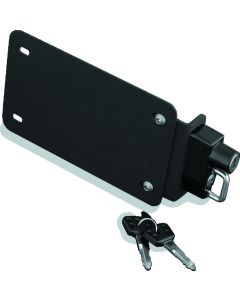 Kuryakyn License Plate Helmet Lock With Mount Black - 4248