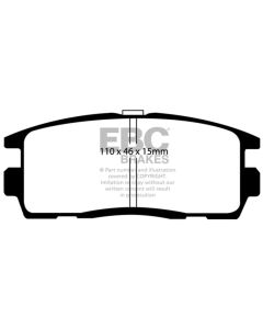 EBC 10+ Chevrolet Equinox 2.4 Greenstuff Rear Brake Pads - DP61797