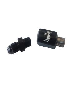 Snow Performance 1/8in. NPT Female to 4AN Male Low Profile Water Nozzle Holder 4AN Elbow - SNO-809-BRD