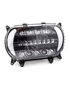 Letric Lighting 2015+ Early Road Glide LED Black/Chrome Headlight with Turn Signals - NAMZ-LLC-5LRA-TS