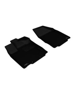 3D MAXpider 2013-2020 Nissan/Infiniti Pathfinder/QX60/JX Kagu 1st Row Floormat - Black - L1NS05811509