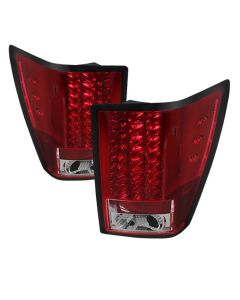 Spyder Jeep Grand Cherokee 07-10 LED Tail Lights Red Clear ALT-YD-JGC07-LED-RC - 5070203