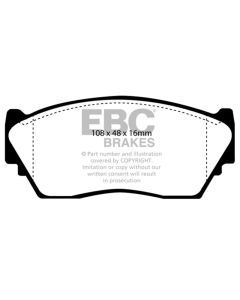 EBC 91-93 Nissan NX 1.6 Greenstuff Front Brake Pads - DP2892