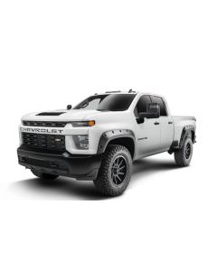 Bushwacker 19-21 Chevrolet Silverado 2500 / 3500 HD (Excl. Dually) Forge Style Flares 4pc - Black - 48146-08