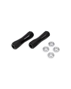 BMR 64-70 A-Body / 78-87 G-Body Tie Rod Sleeves 5/8in Thread - Black Anodized - TRS002