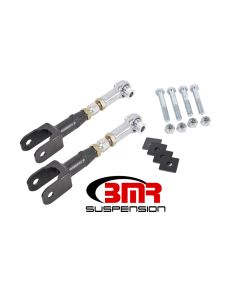 BMR 15-17 S550 Mustang Rear On-Car Adj. Rod Ends Toe Rods - Black Hammertone - TR005H