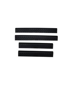 AVS 04-08 Ford F-150 Supercab Stepshields Door Sills 4pc - Black - 91907