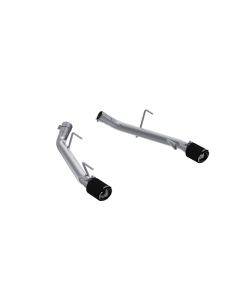 MBRP 2.5" Dual Axleback w/ Carbon Fiber Tips Ford Mustang GT | Mustang GT500 2005-2010- MBRP-S72023C - S72023CF