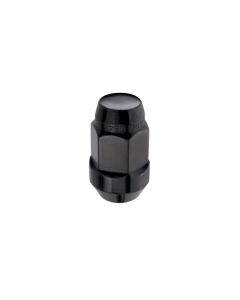 McGard Hex Lug Nut (Cone Seat Bulge Style) M14X1.5 / 22mm Hex / 1.945in. Length (4-Pack) - Black - 64034
