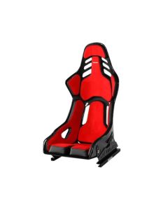 Recaro Podium CFK (CF/Kevlar) FIA/ABE Large/Right Hand Seat - Alcantara Red/Leather Blk - 078.62.2B23-01