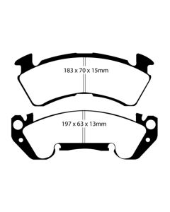 EBC 92-96 Chevrolet Caprice 4.3 Police Ultimax2 Front Brake Pads - UD614