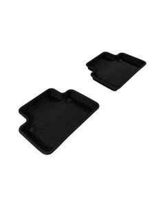 3D MAXpider 2004-2012 Volvo S40 Kagu 2nd Row Floormats - Black - L1VV00321509