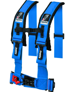 DragonFire Racing Harness- H-Style- 4-Point- 3in Buckle- Blue - 521356