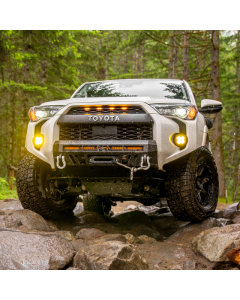 Cali Raised 14-24 Toyota 4Runner Stealth Bumper - No Bull Bar 32In Led Bar Combo W/ Small Switch - CR3779