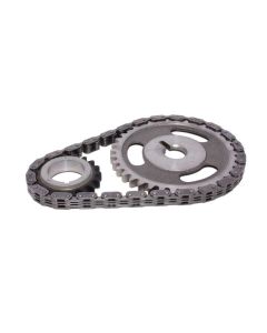 COMP Cams High Energy Timing Chain Set for Chevrolet Small Block V8 1957-1986, Single Roller Chain, Steel Construction, Black Finish - 3204CPG