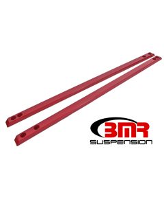 BMR 15-17 S550 Mustang Super Low Profile Chassis Jacking Rails - Red - CJR002R