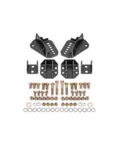 BMR 64-72 GM A-Body Coilover Conversion Kit Rear Adjust Shock Mt w/o CAB - Black Hammertone - CCK402H