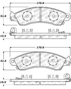 StopTech Street Touring Brake Pads - 308.04120