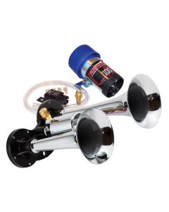 Kleinn Chrome Direct Drive Dual Horn/ 6.5In/4.5In - Chrome-Plated Zinc Alloy - 6126