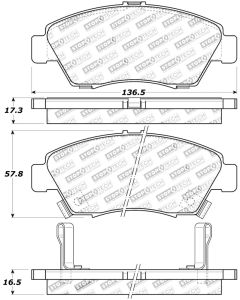 StopTech Street Touring 02-06 Acura RSX Type S / 93-95 Civic Coupe / 04-05 Civic Si - 308.06210