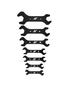 Mishimoto Wrench Set 7pc. -AN3 to -AN20 (Black Anodized) - MMTL-ANSET-7D