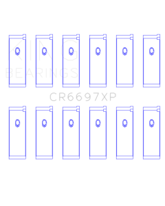King Nissan RB25/RB26 (Size 0.025mm) Performance Rod Bearing Set - CR6697XP.026