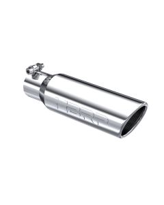 MBRP T304 Stainless Steel 3.5" O.D. Angled Rolled End 2.5" Inlet 12" Length Exhaust Tip - T5113
