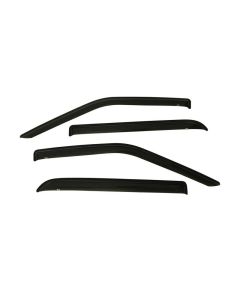 Westin 2015-2018 Ford F-150 SuperCrew Wade Slim Wind Deflector 4pc - Smoke - 72-37444