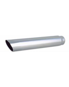 Vibrant Performance Polished 3.5" Round Single Walled Angle Cut Stainless Steel Bolt-On Exhaust Tip