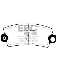 EBC 85-90 Lotus Esprit 2.2 Redstuff Rear Brake Pads - DP3189C