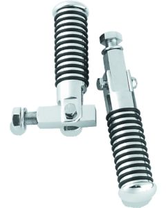 Bikers Choice 72-99 Big Twin & XL Chrome Block Mount O Ring Footpeg Kit 1/2-20 Thread - 492867