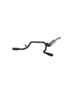 MBRP Black Coated 3" Catback Dual Split Side Black Series Toyota Tacoma 3.5L 2016-2021- MBRP-S5340BL - S5340BLK
