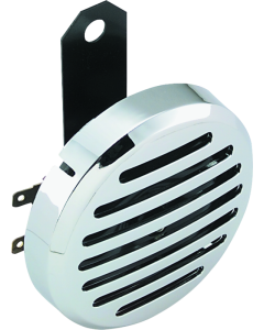Bikers Choice Chrome Slotted Custom Electric Horn 12 Volt Universal - 490538