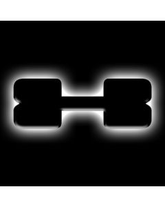 ORACLE Lighting Universal Illuminated LED Letter Badges - Matte Blk Surface Finish - X - 3141-X-001
