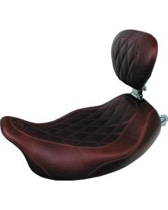 Mustang 97-07 Harley Rd King,06-07 Str Glide,00-05 Eagle Wide Tripper Solo Seat - Brown - 79811