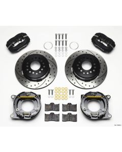 Wilwood Forged Forged Dynapro Low-Profile Rear Parking Brake Kit - Drilled and Slotted Rotor - Black