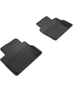 3D MAXpider 2017-2019 Volvo S90/V90 Kagu 2nd Row Floormats - Black - L1VV02221509