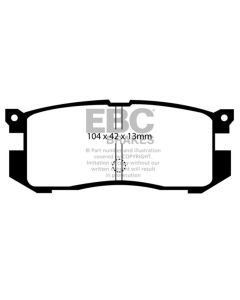 EBC 89-92 Ford Probe 2.2 Ultimax Rear Brake Pads - UD400