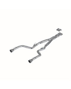 MBRP Aluminized Steel 3" Catback Dual Rear Street Profile w/ Dual Tips Dodge Charger 2015-2022- MBRP - S7117AL