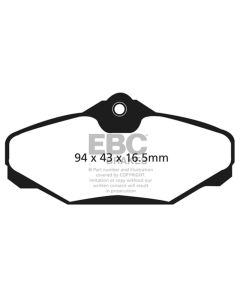 EBC 94-00 Ford Taurus 3.0 Greenstuff Rear Brake Pads - DP21624