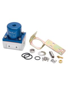 Edelbrock Fuel Pressure Regulator EFI 180 GPH 35-90 PSI -6 In/Out -6 Return Blue/Clear - 174042