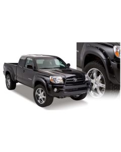 Bushwacker 05-11 Toyota Tacoma Fleetside Pocket Style Flares 4pc 73.5in Bed - Black - 31920-02