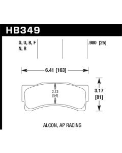 Hawk 14-16 BMW M235i Racing 3.0L Front ER-1 Brake Pads - HB349D.980